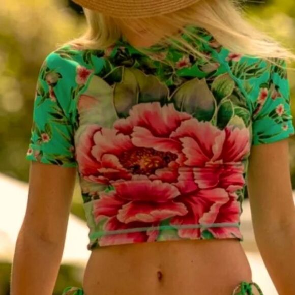Free People Other - Nwt We Are Hah Floral Crop Top Reversible
